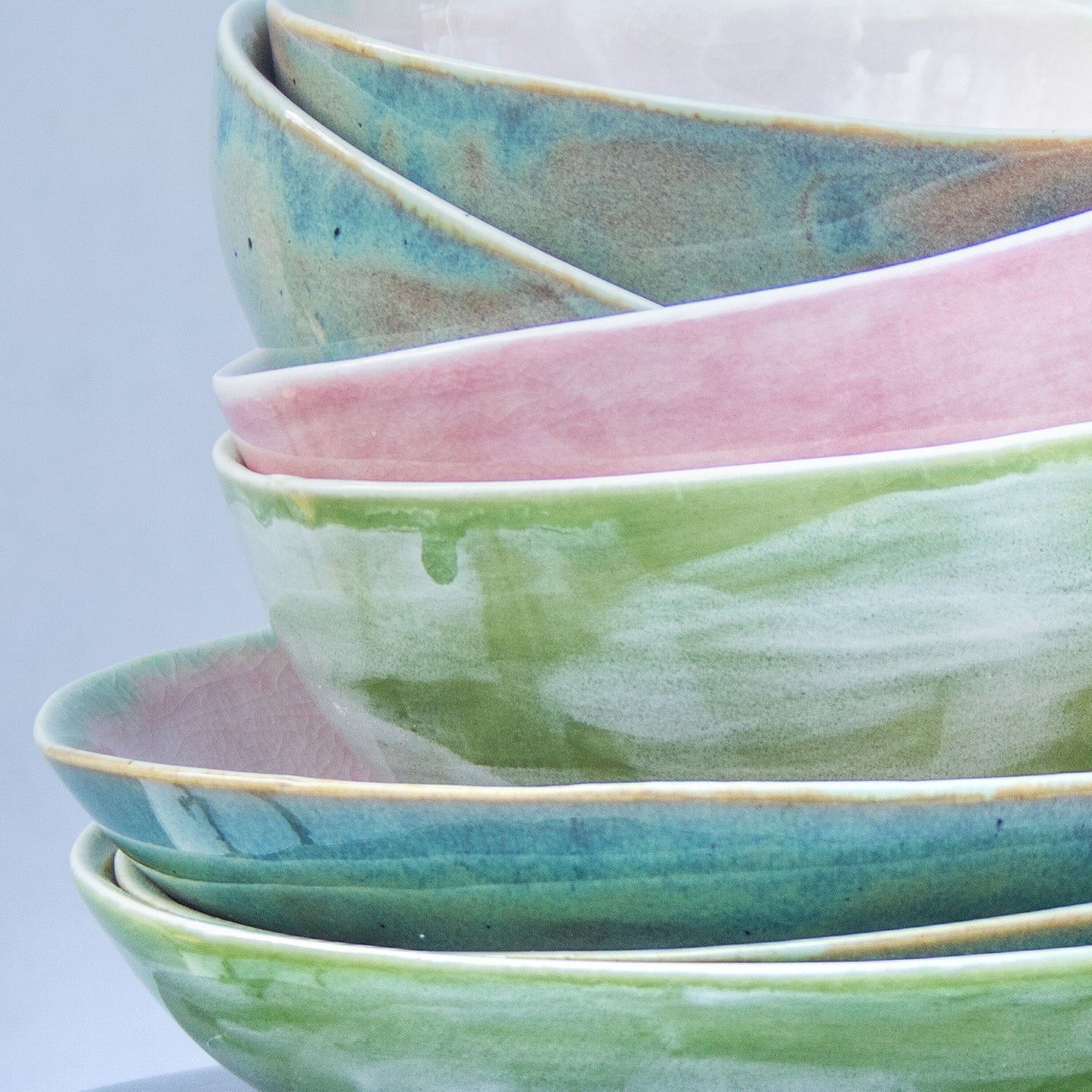 Porcelánový hlubší talířek 17cm / zelený