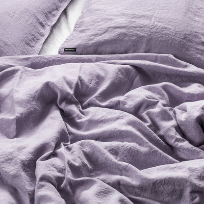 Extra jemné lněné povlečení v odstínu Pantone Lavender Aura