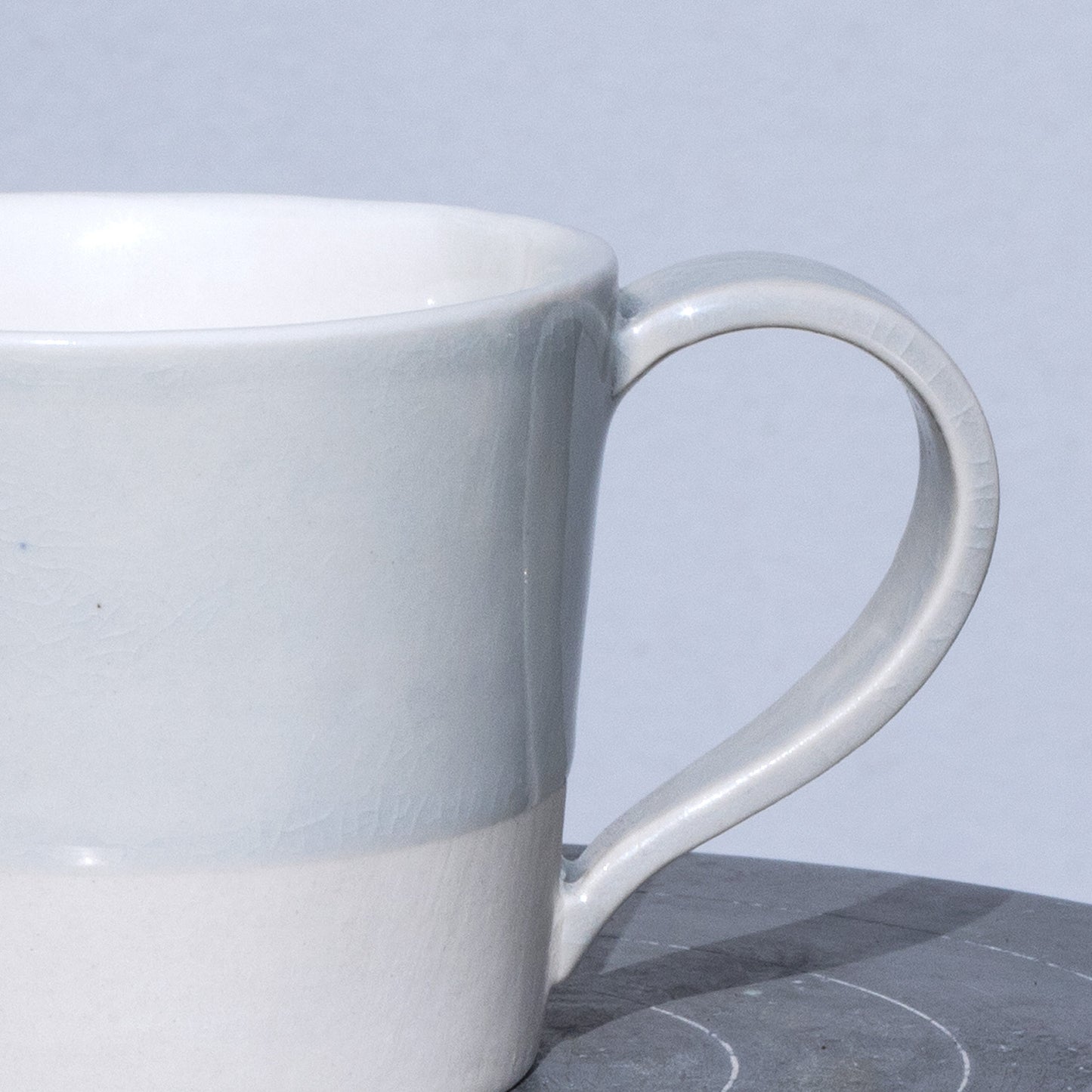 Porcelánový moka hrnek 200ml / šedomodrý