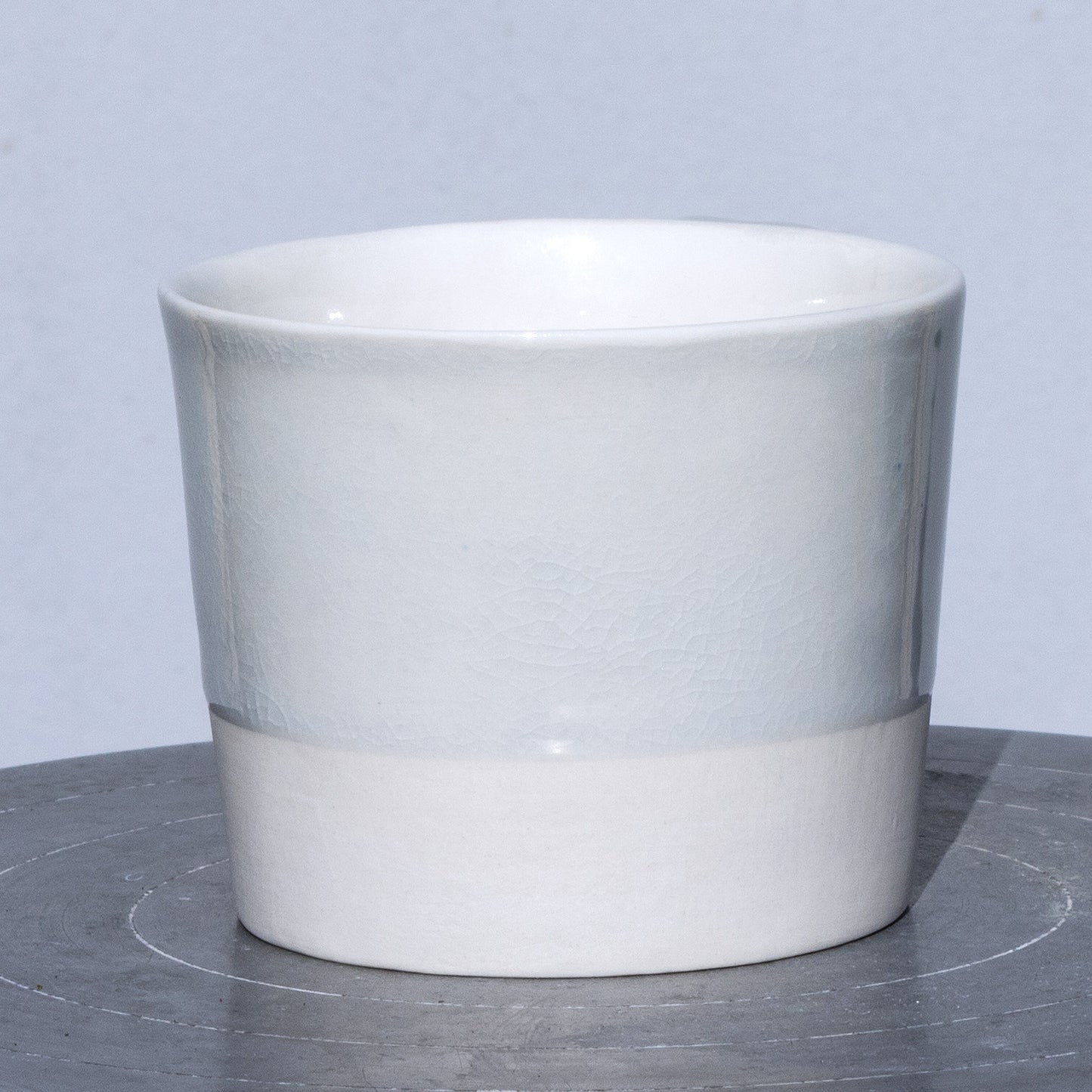 Porcelánový moka hrnek 200ml / šedomodrý