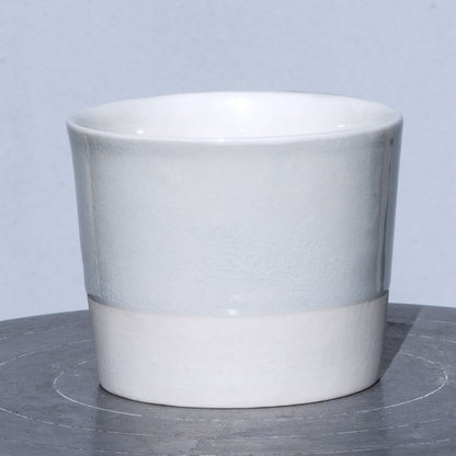 Porcelánový moka hrnek 200ml / šedomodrý