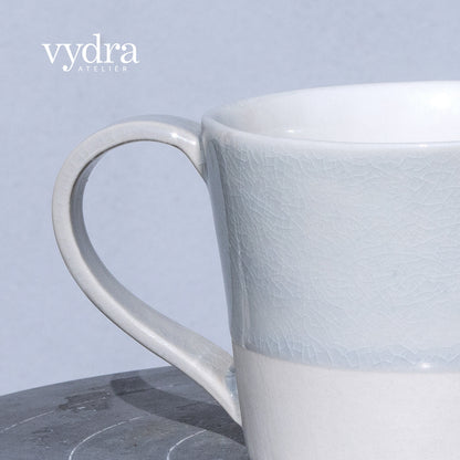 Porcelánový moka hrnek 200ml / šedomodrý