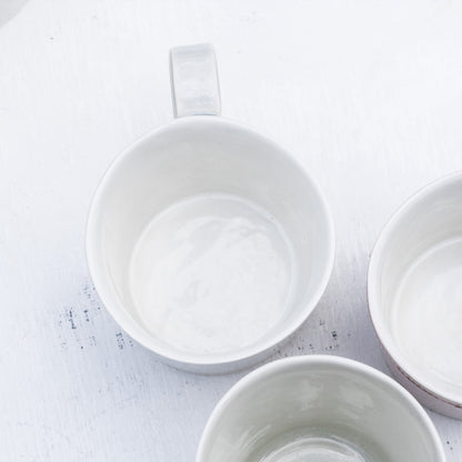 Porcelánový moka hrnek 200ml / šedomodrý