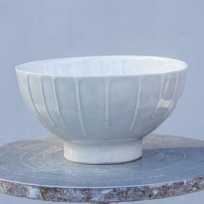 Porcelánová miska na soklu 270ml / šedomodrá