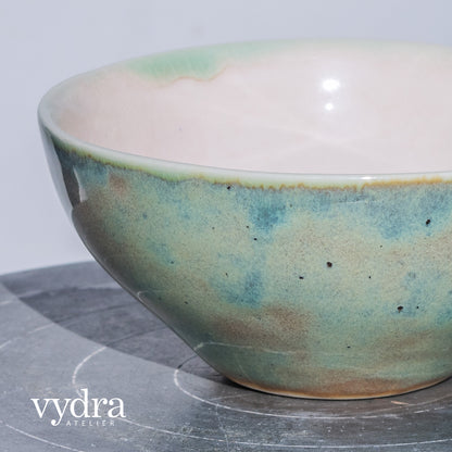 Porcelánová miska 250ml / mramorovaná / sada dvou kusů