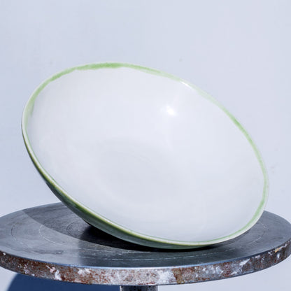 Porcelánový hlubší talířek 17cm / zelený