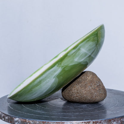 Porcelánový hlubší talířek 17cm / zelený