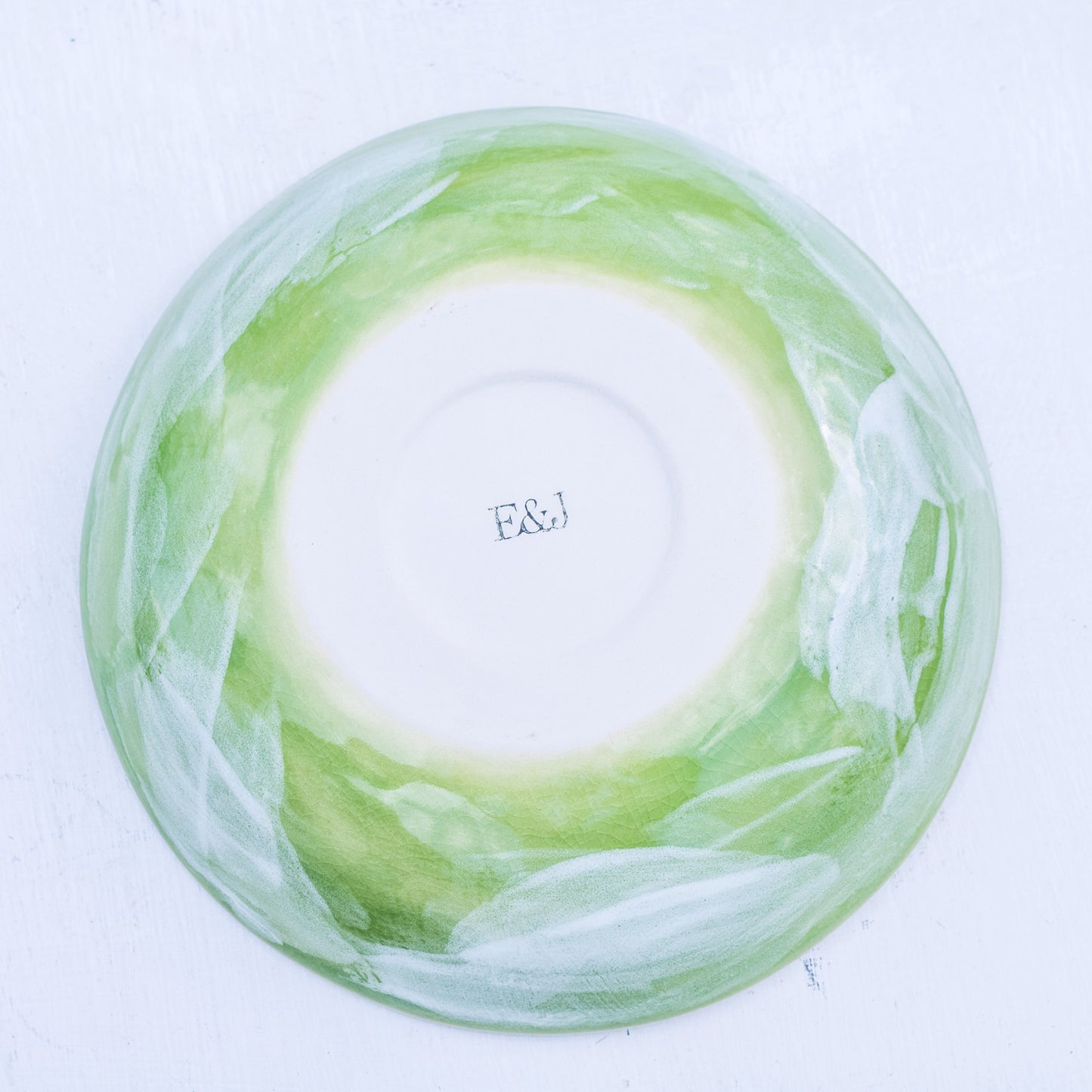 Porcelánový hlubší talířek 17cm / zelený