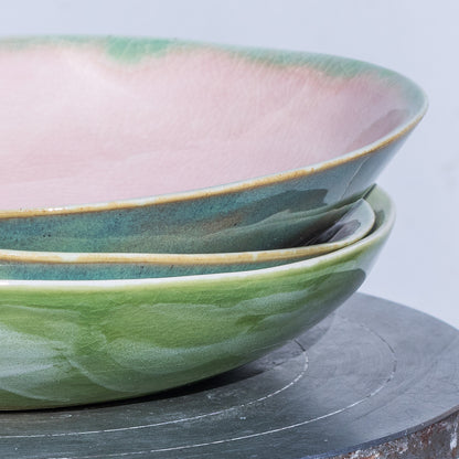 Porcelánový hlubší talířek 17cm / růžový / více kusů skladem