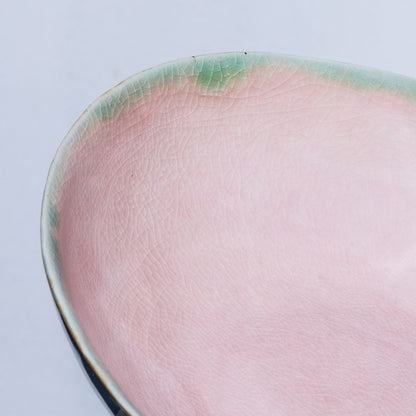 Porcelánový hlubší talířek 17cm / růžový / více kusů skladem