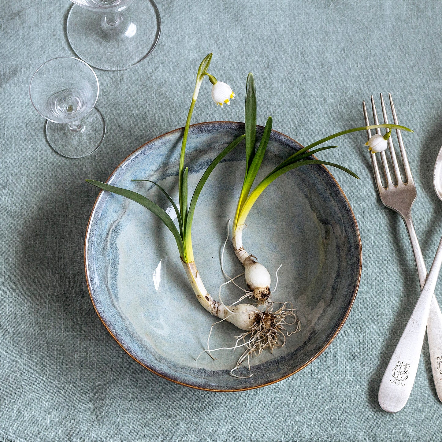 Porcelánová miska 150ml / mramorovaná  / No.5