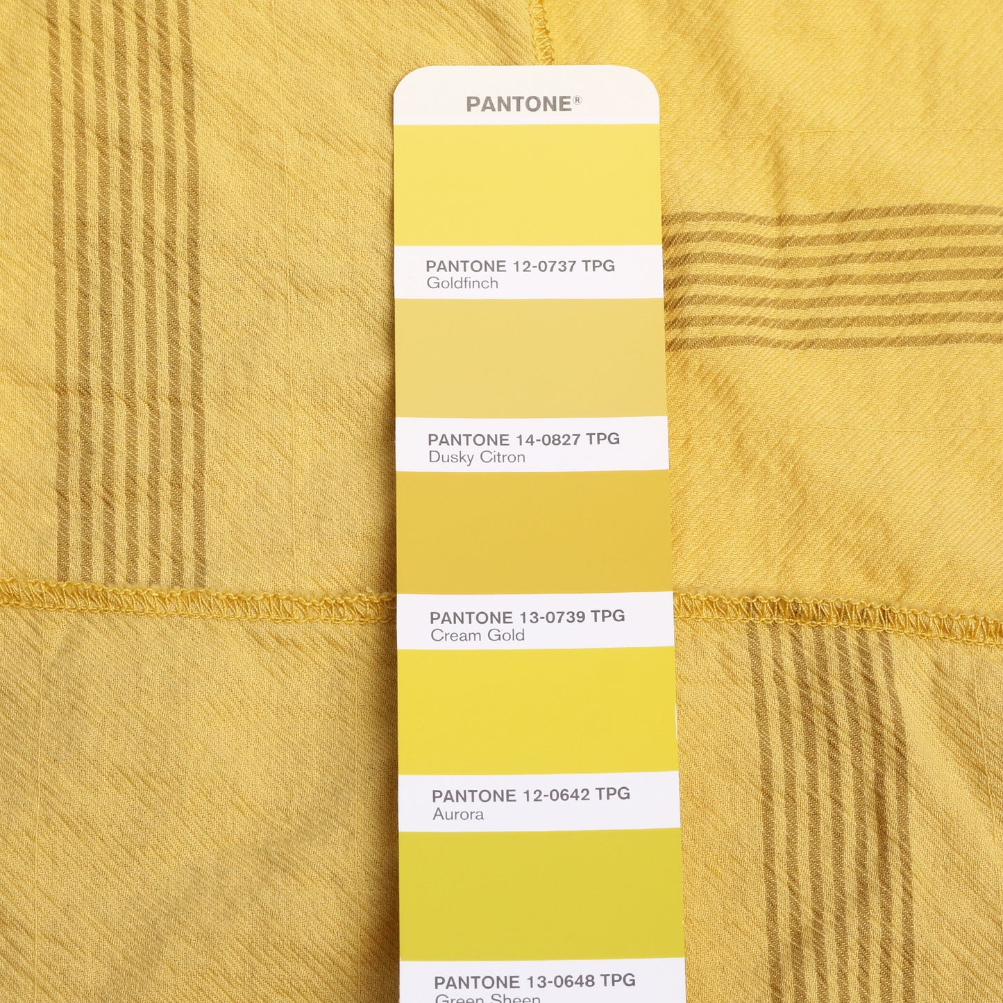 Princess sukně z bavlněného kepru / Pantone Dusky Citron