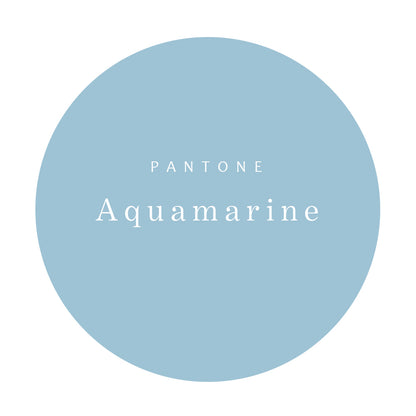 Princess sukně z bavlněného kepru / Pantone Aquamarine